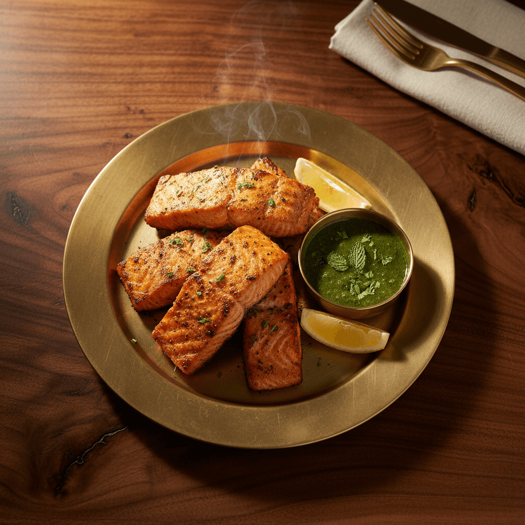 Saumon Tikka (Comptez Environ 15 Min.)